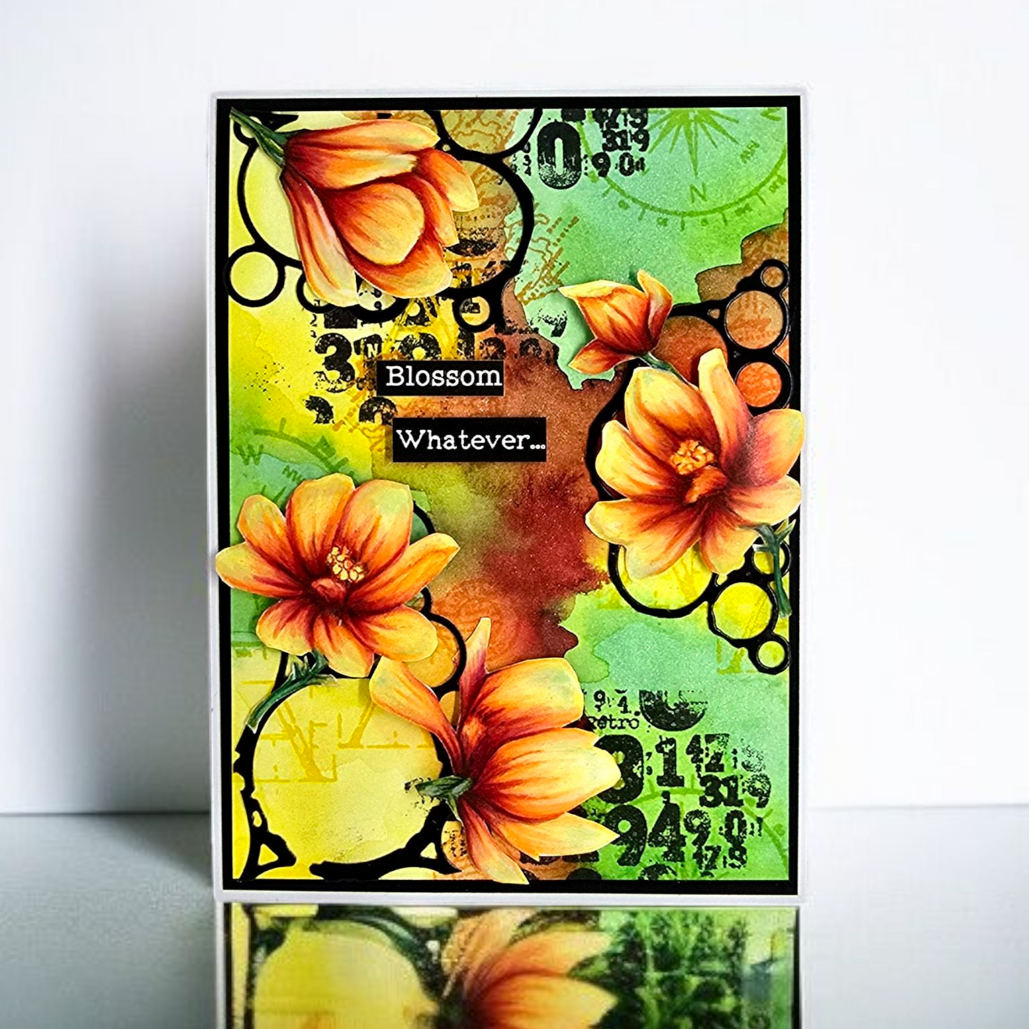 #1230 - A7 Stamp Set - Retro Scripts