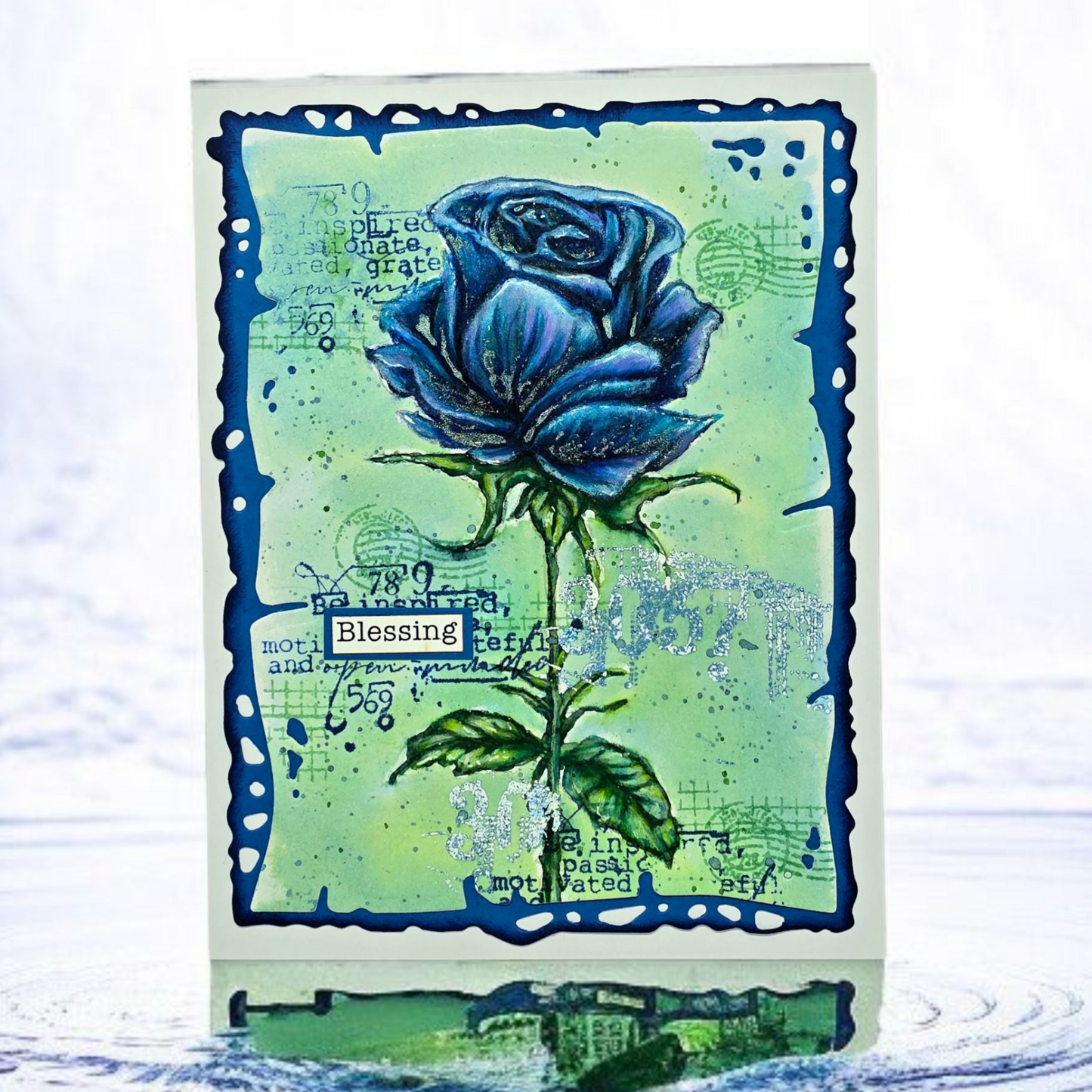 8x A7 Stamp sets - Flowers & Background designs