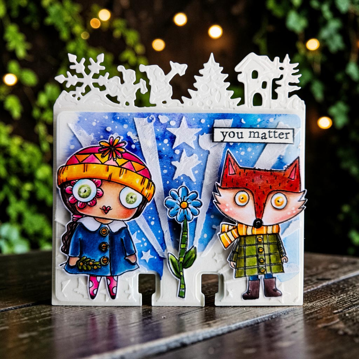 #607 - A7 Clear Stamp Set - Holiday Fox