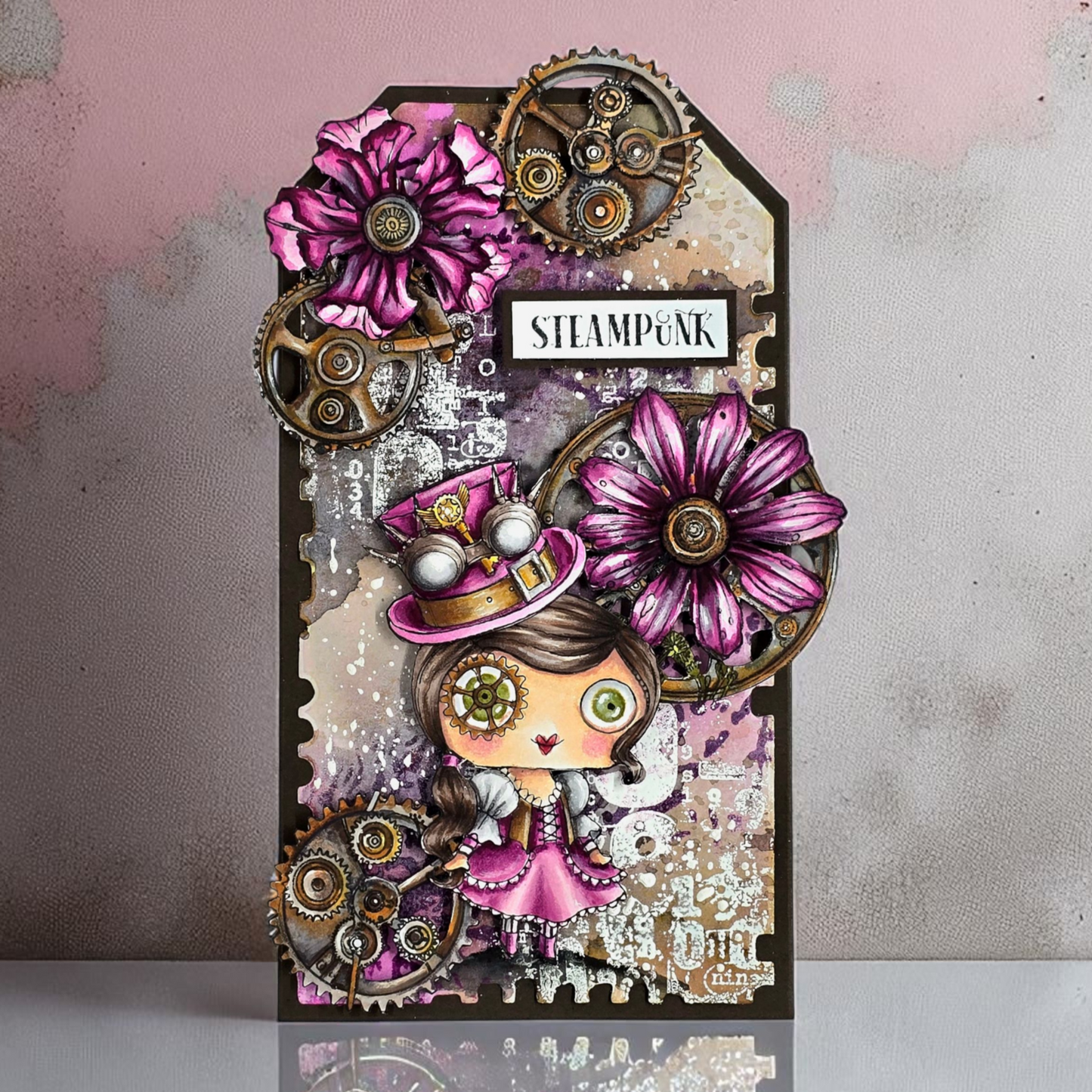 #1229 - A7 Stamp Set - Garden Gears