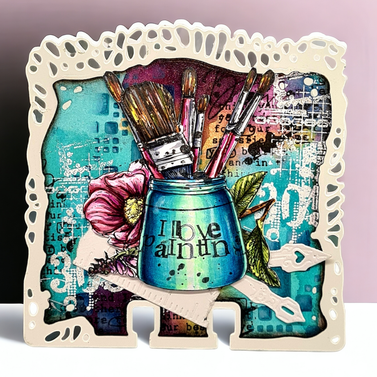 8x A7 Stamp sets - Flowers & Background designs