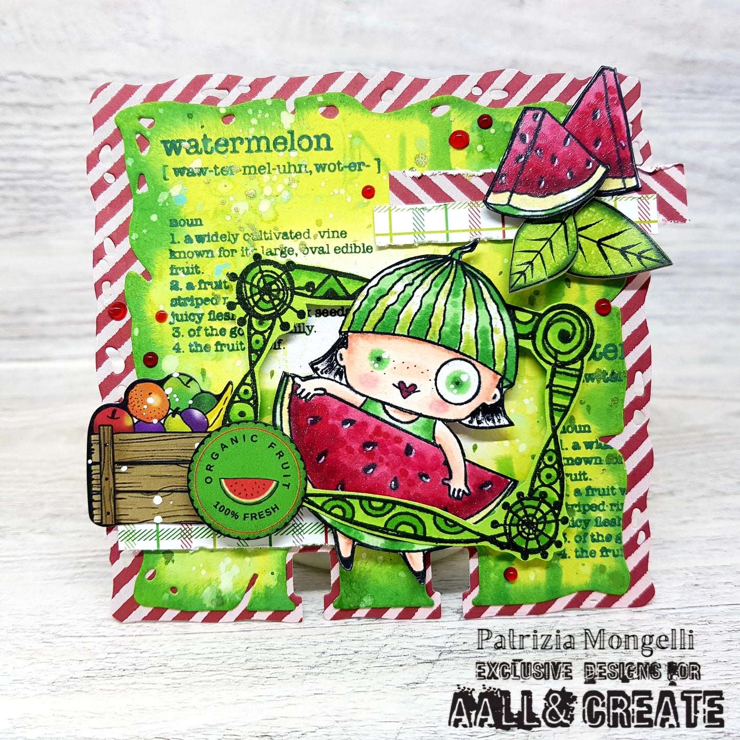 #1030 - A7 Stamp Set - Watermelon