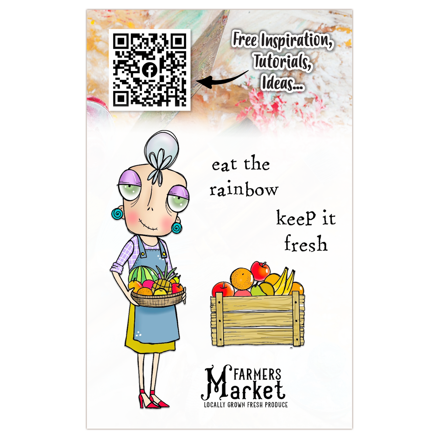 #1032 - A7 Stamp Set - Market Fresh Dee