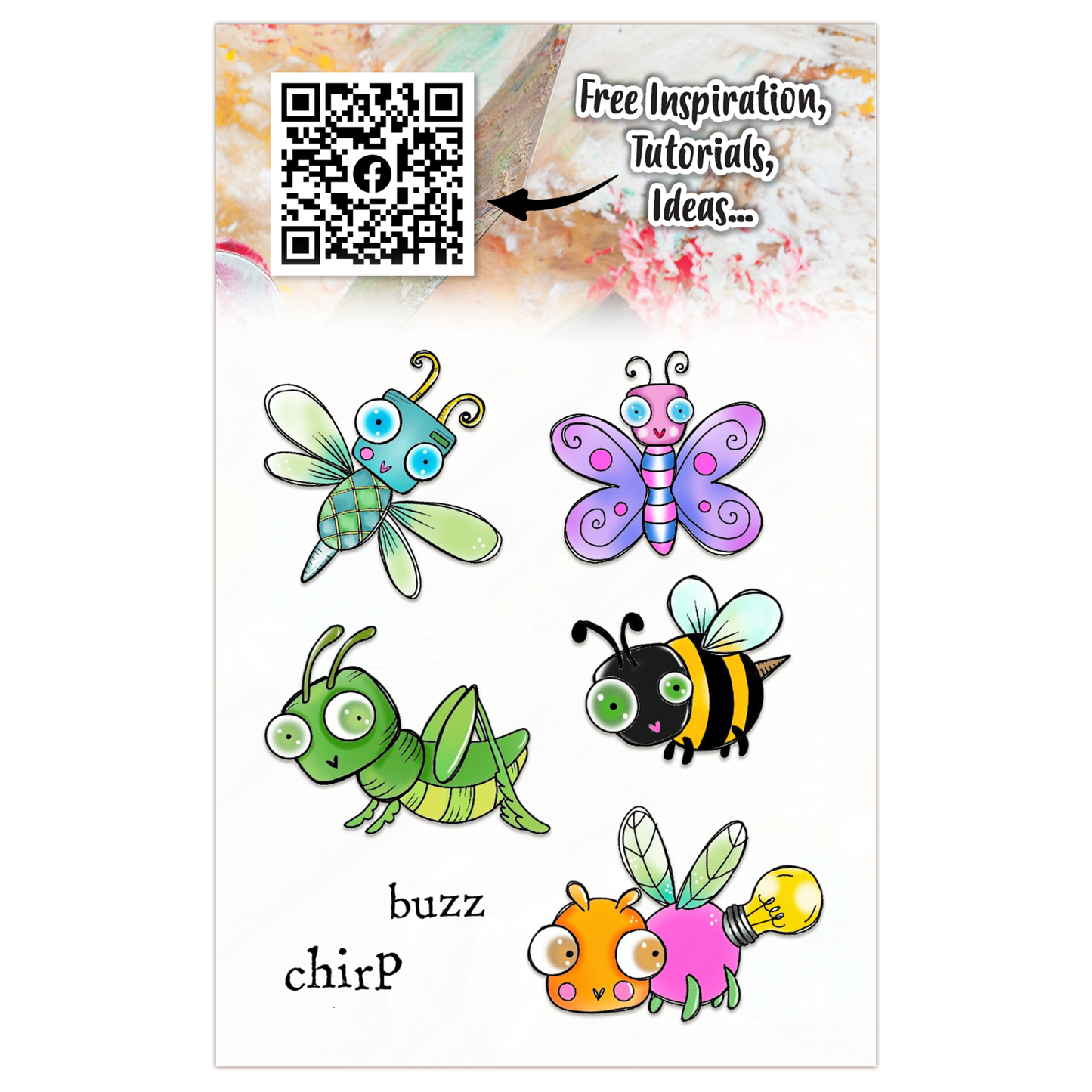 #1039 - A7 Stamp - Buzzie Bugs