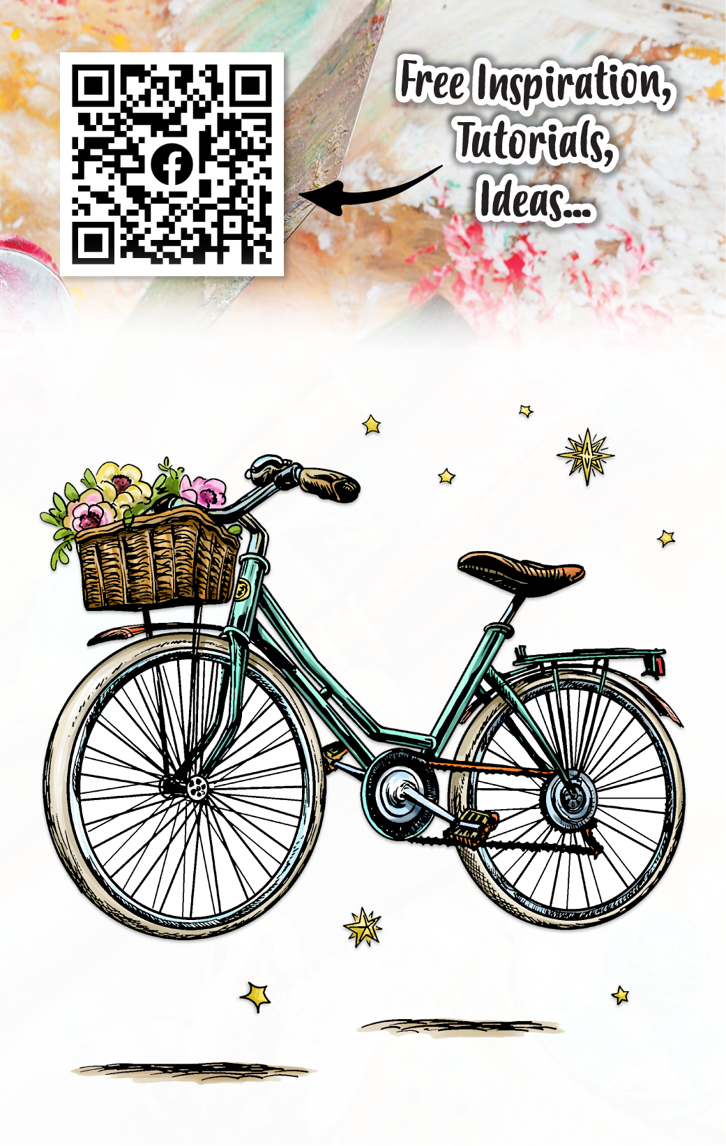 #1049 - A7 Stamp Set - Spokes & Stars