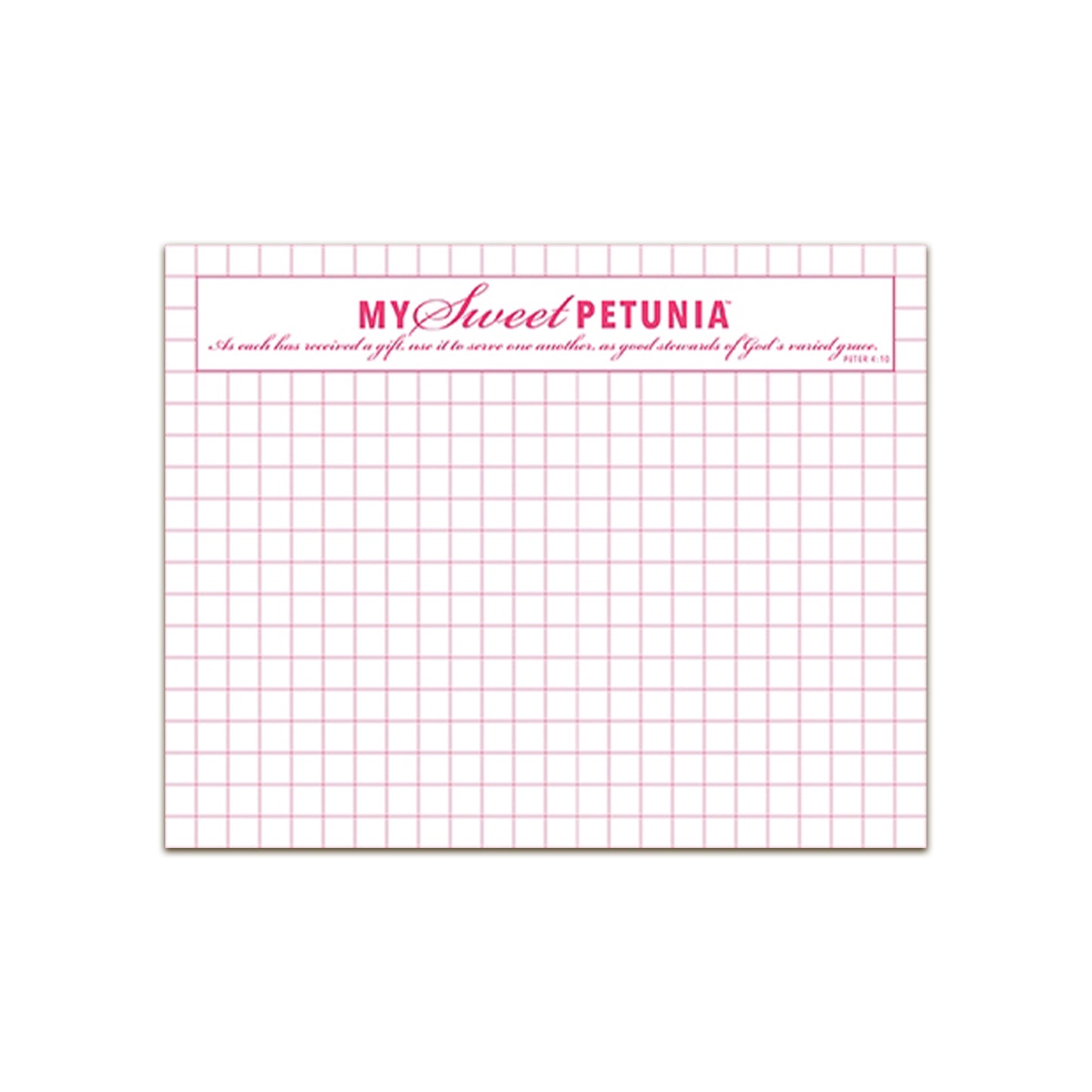 My Sweet Petunia Mini Grid Paper Pad