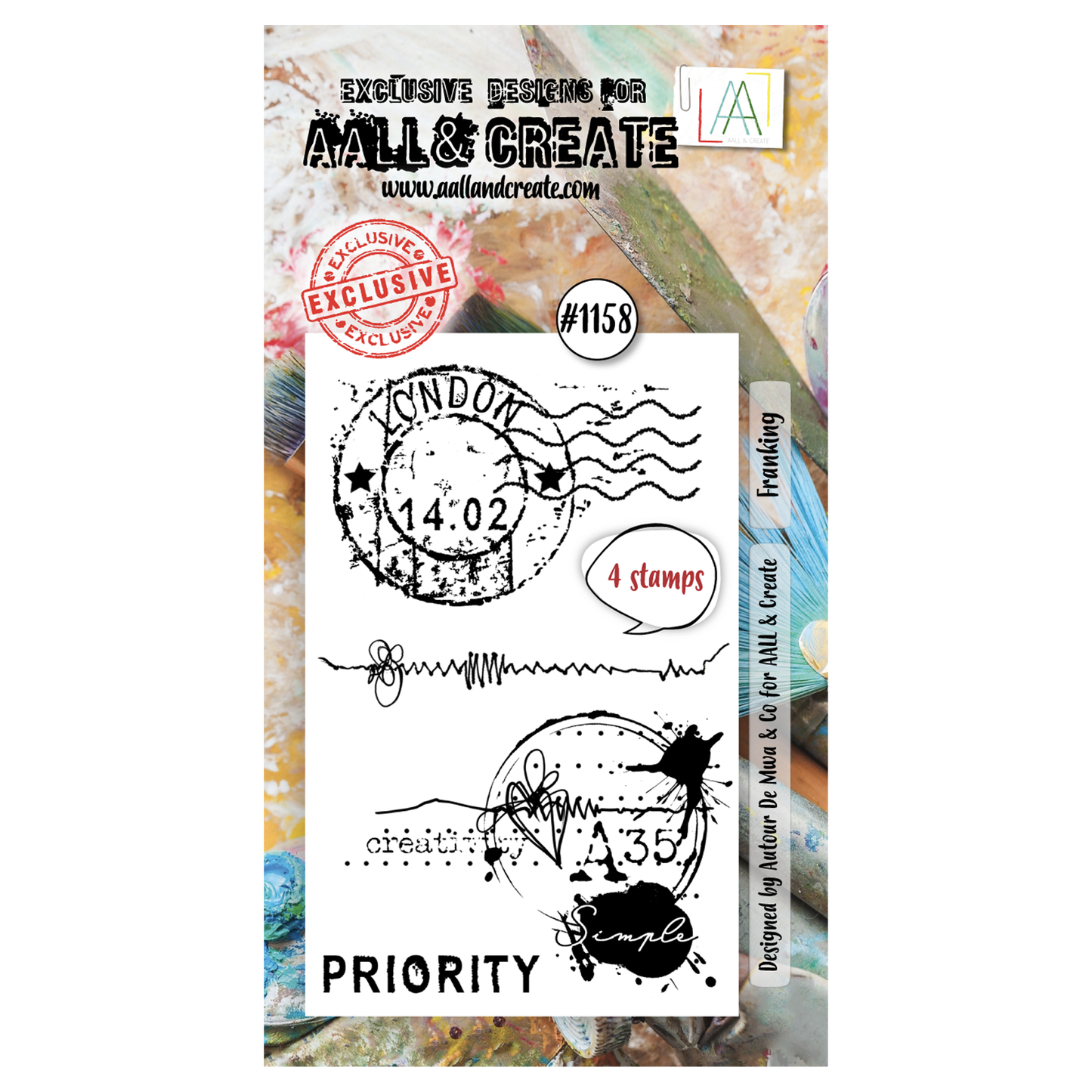 #1158 - A8 Stamp Set - Franking