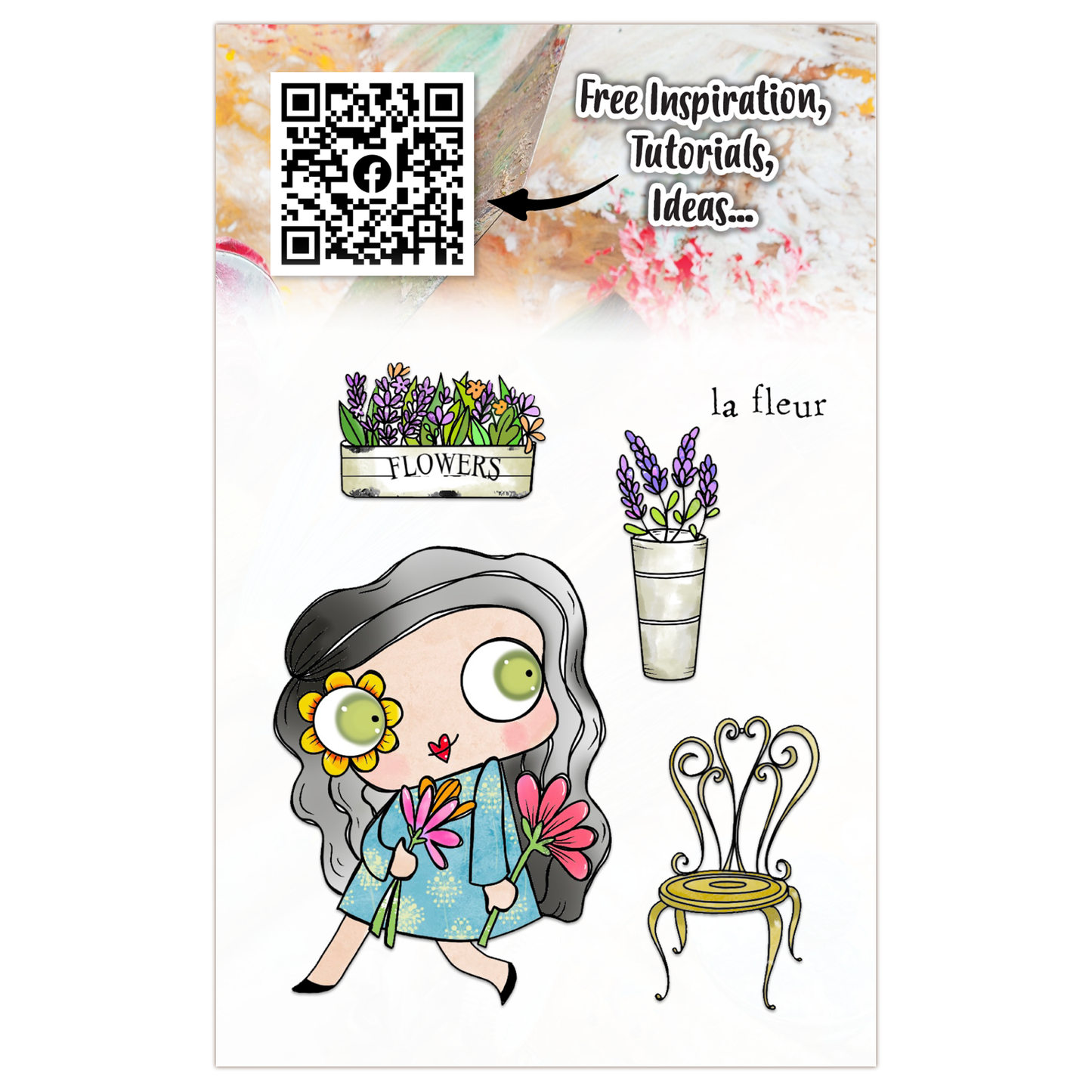 #1163 - A7 Stamp Set - La Fleur