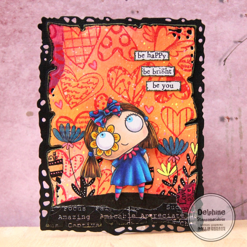 #940 - A6 Stamp Set - Heart Collage