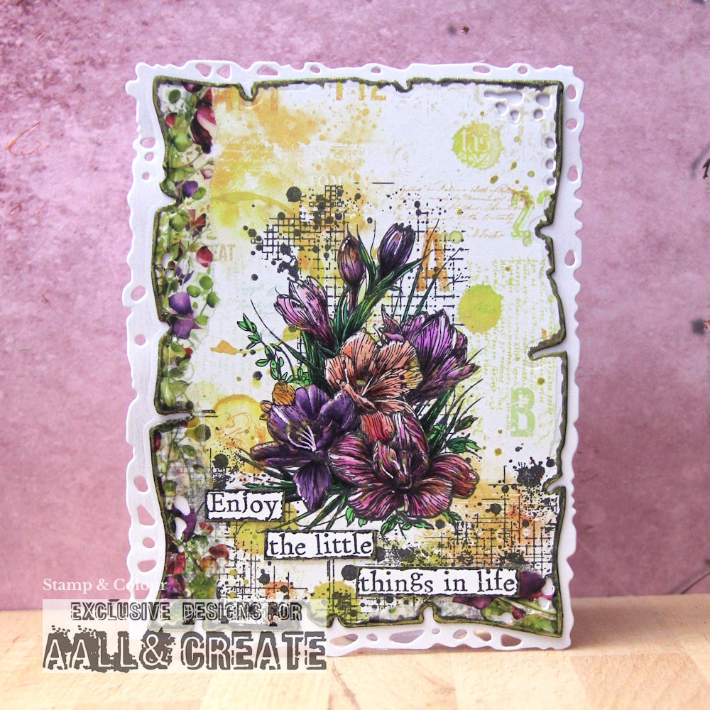 4x A7 Stamp sets - Flowers Bundle