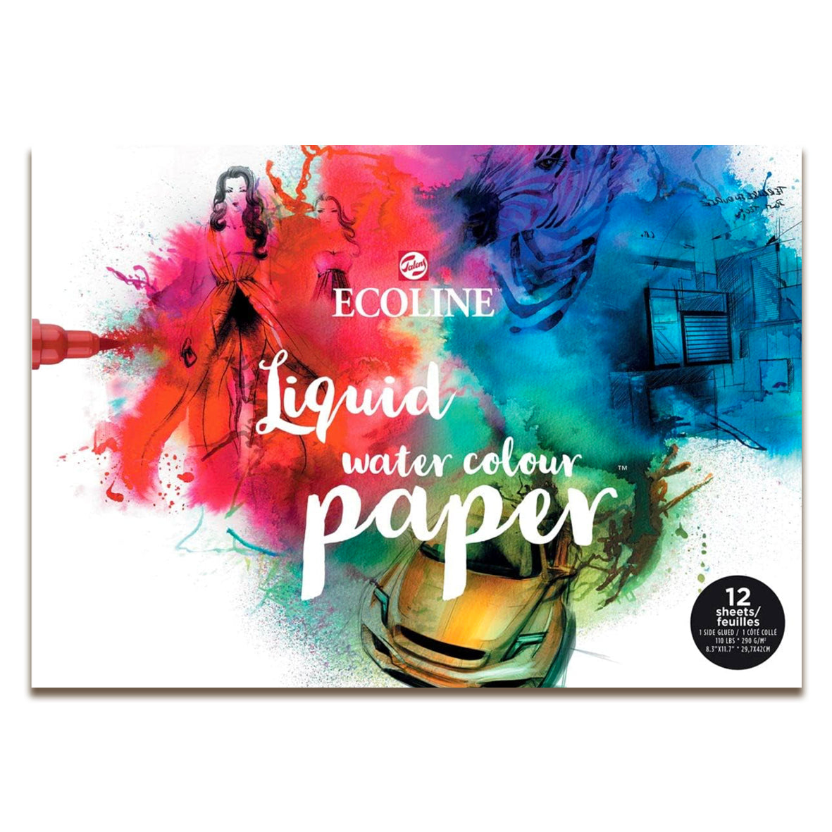 Ecoline A3 Liquid Watercolour Paper Pad (12 Sheets)