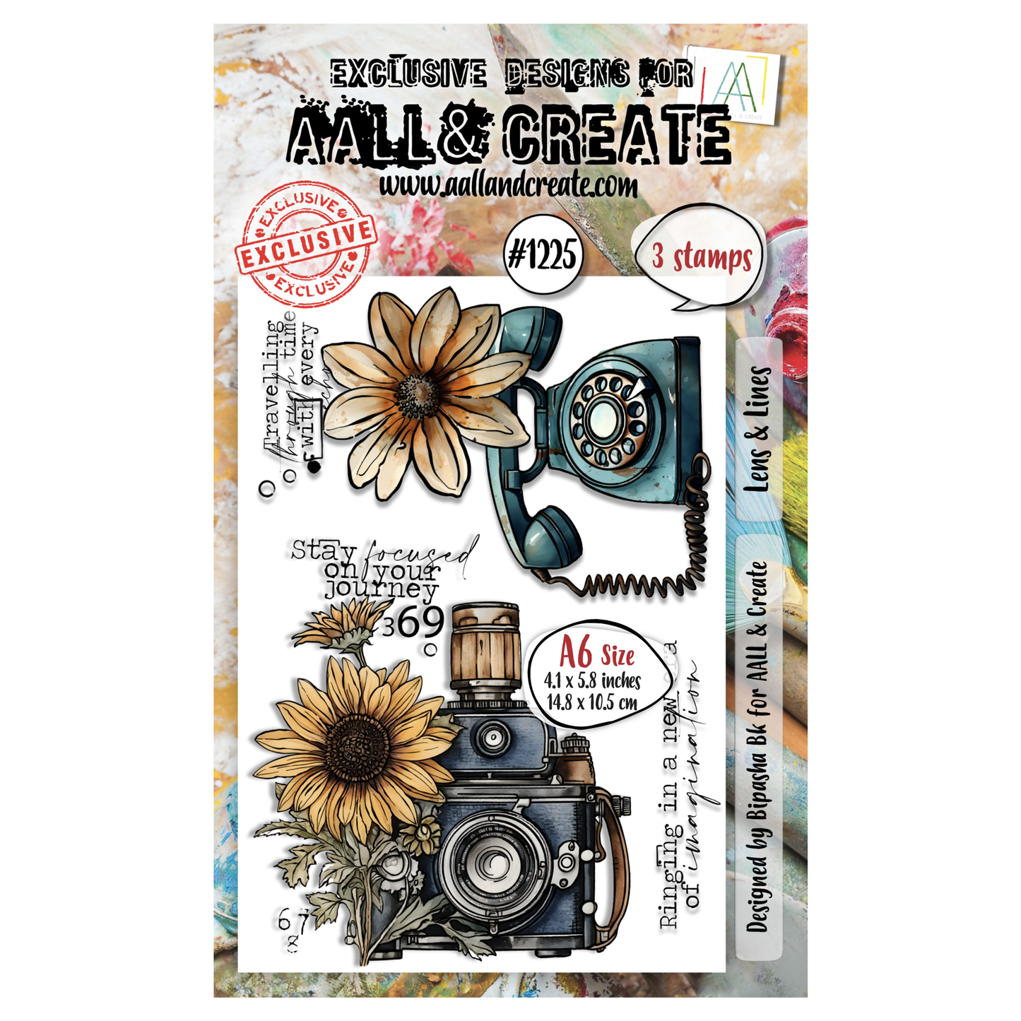 #1225 - A6 Stamp Set - Lens & Lines