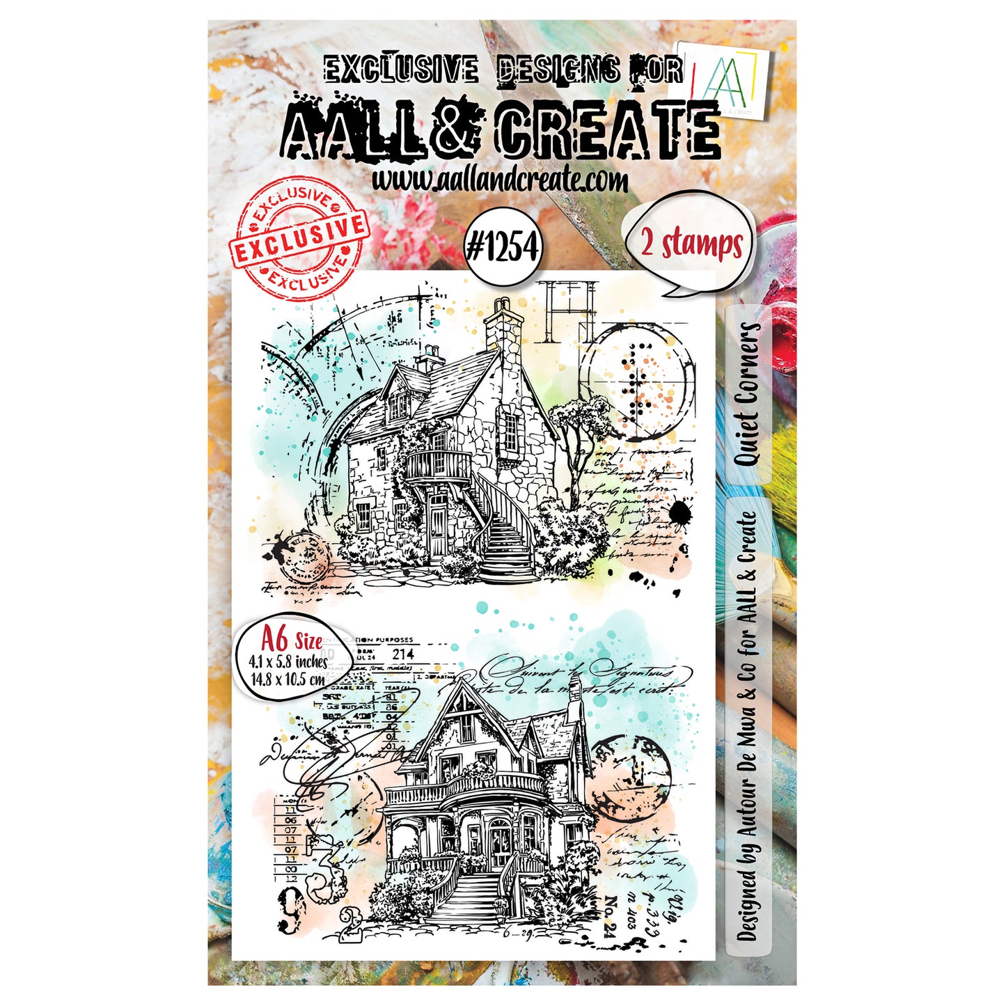 #1254 - A6 Stamp Set - Quiet Corners