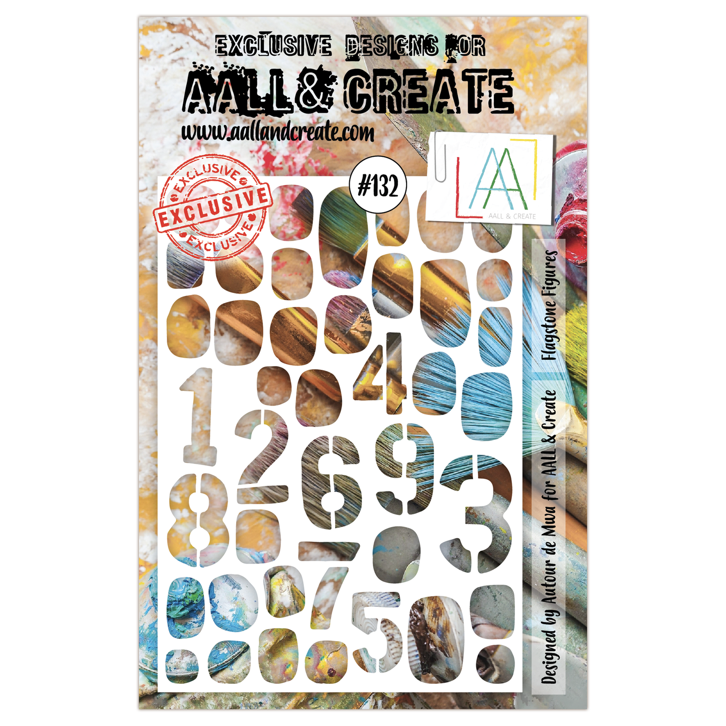 #132 - A5 Stencil - Flagstone Figures