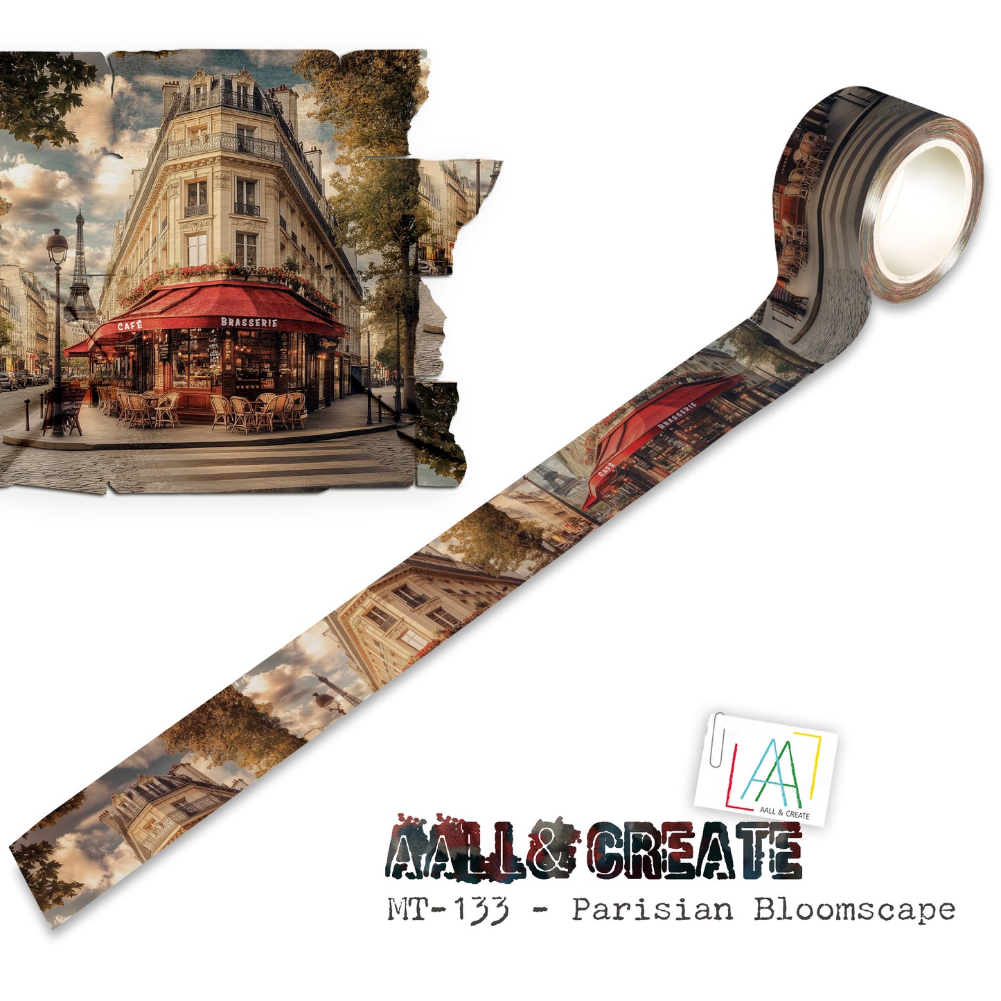 #MT-133 - Washi Tape - Parisian Bloomscape (Layer-It-Up!)