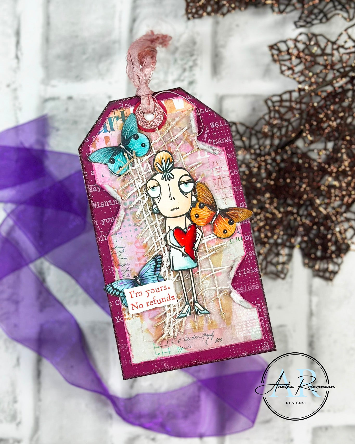 #787 - A7 Clear Stamp Set - Valentine Dee