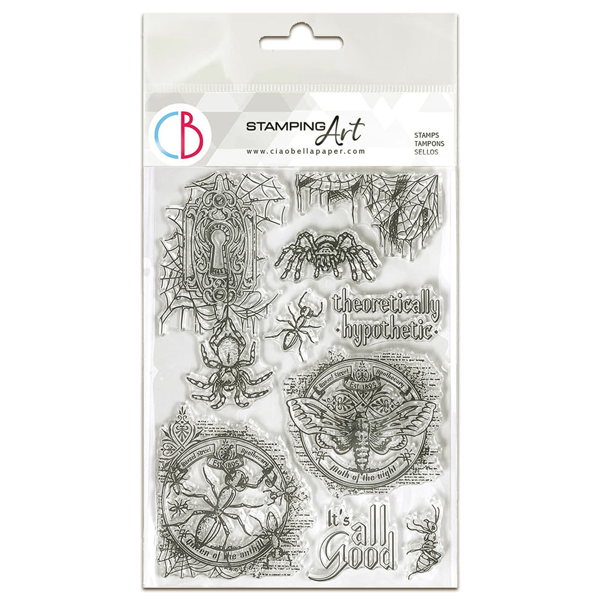 Ciao Bella Cabinet of Curiosities 6x8 Inch Clear Stamps It's all Good