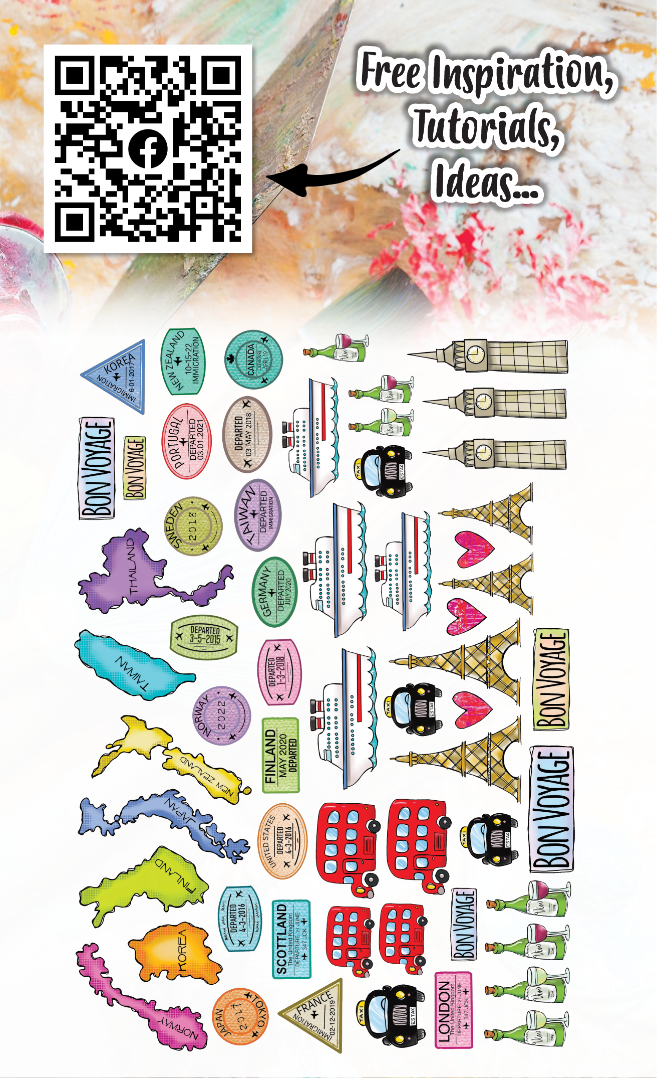 EP-15 - Bon Voyage - Ephemera Die-Cuts