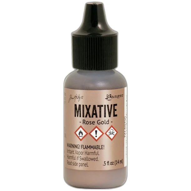 Ranger Tim Holtz Alcohol Ink Metallic Mixatives - Rose Gold