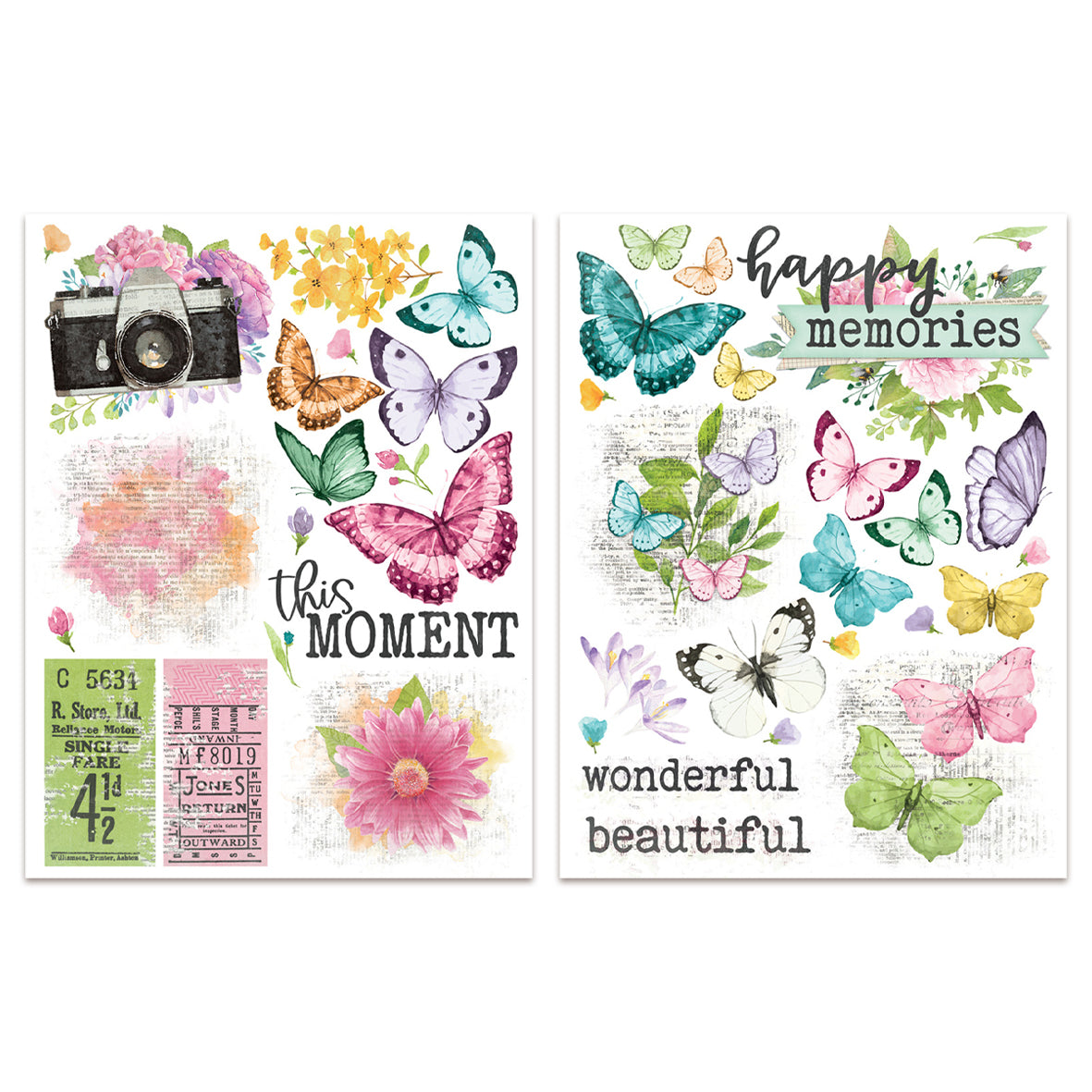 Simple Stories Simple Vintage Life in Bloom Rub-Ons