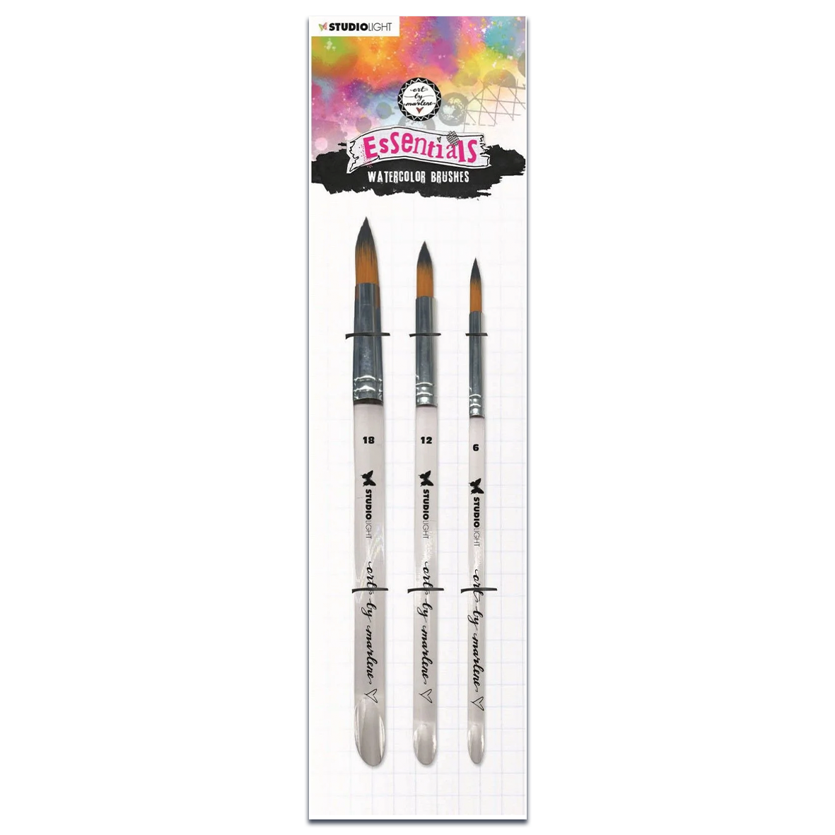 Art By Marlene Essentials Watercolour Brushes (3pcs)
