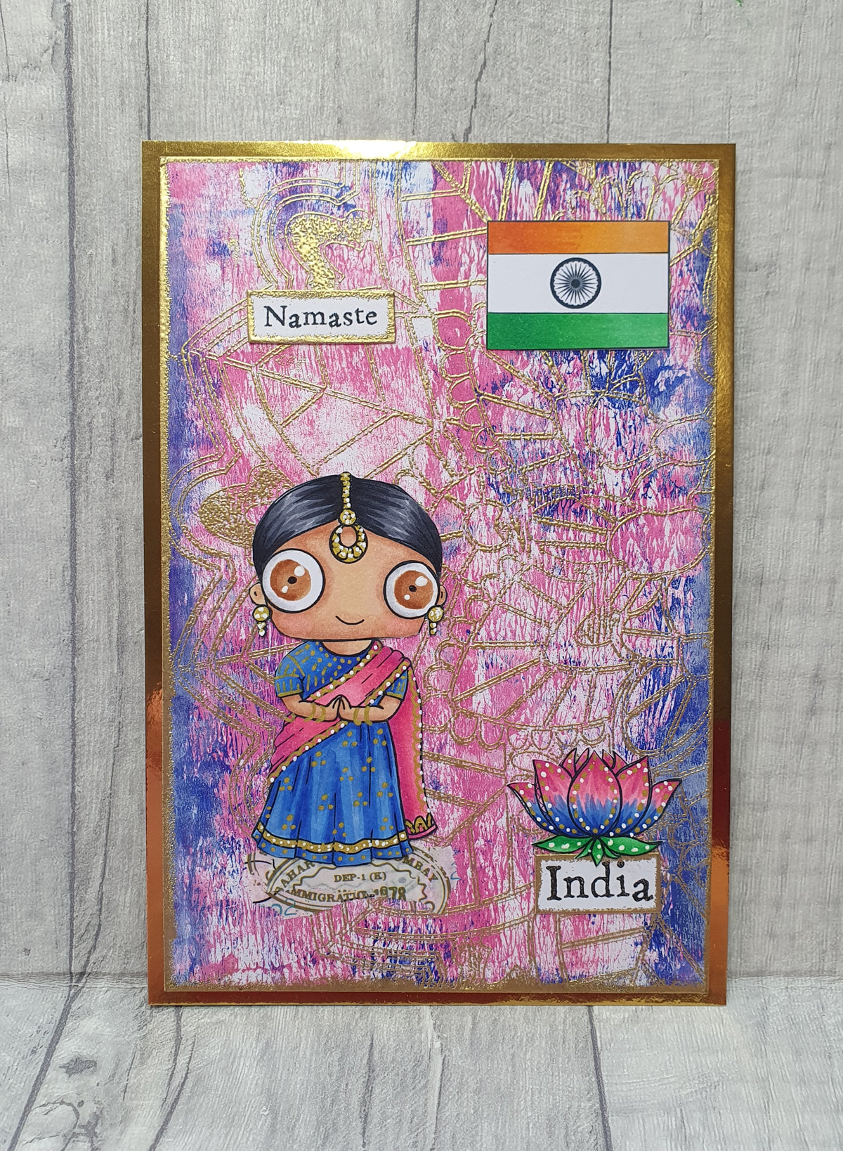 #883 - A7 Clear Stamp Set - India
