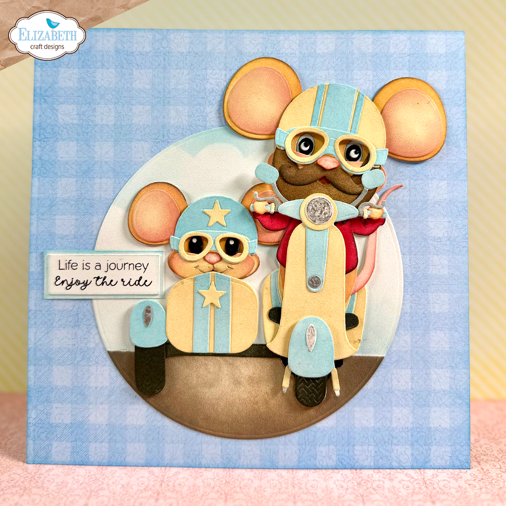 Elizabeth Craft Designs Good Times Die Scooter with Sidecar