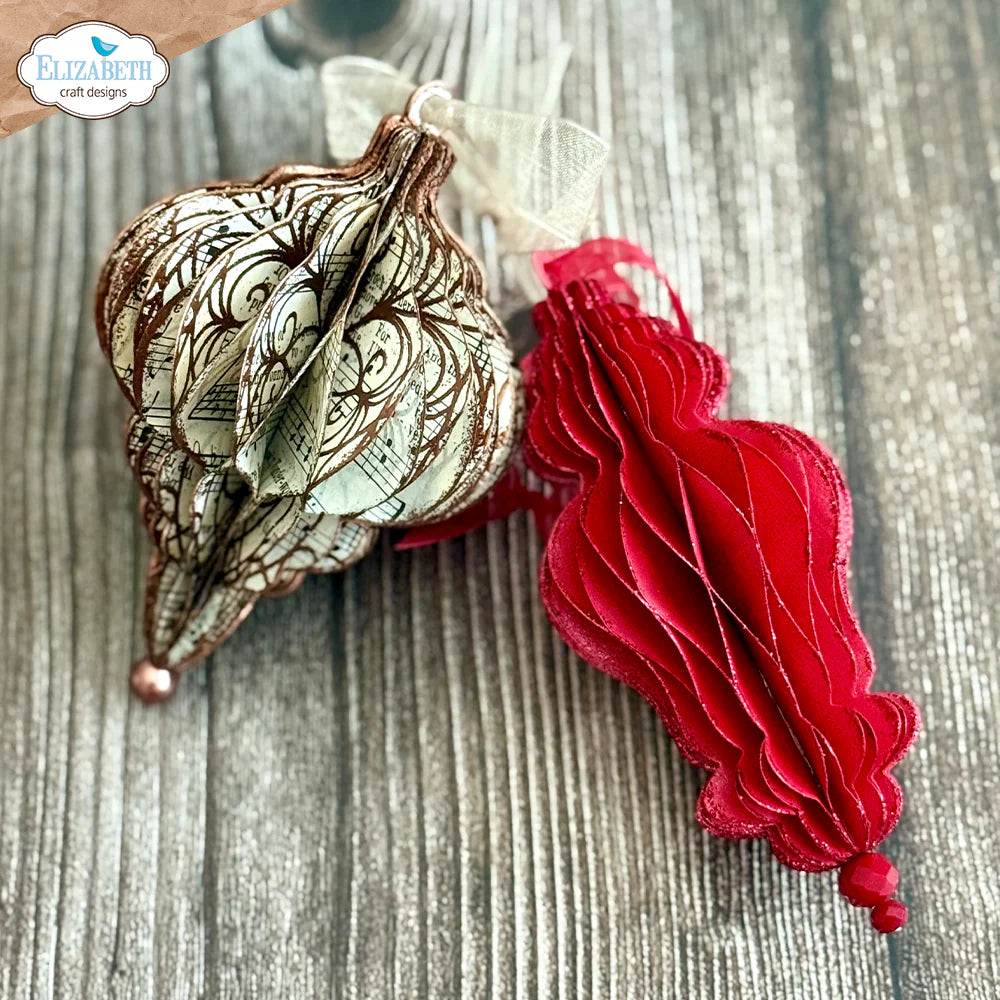 Elizabeth Craft Designs Festive Holly - Die Festive Ornaments