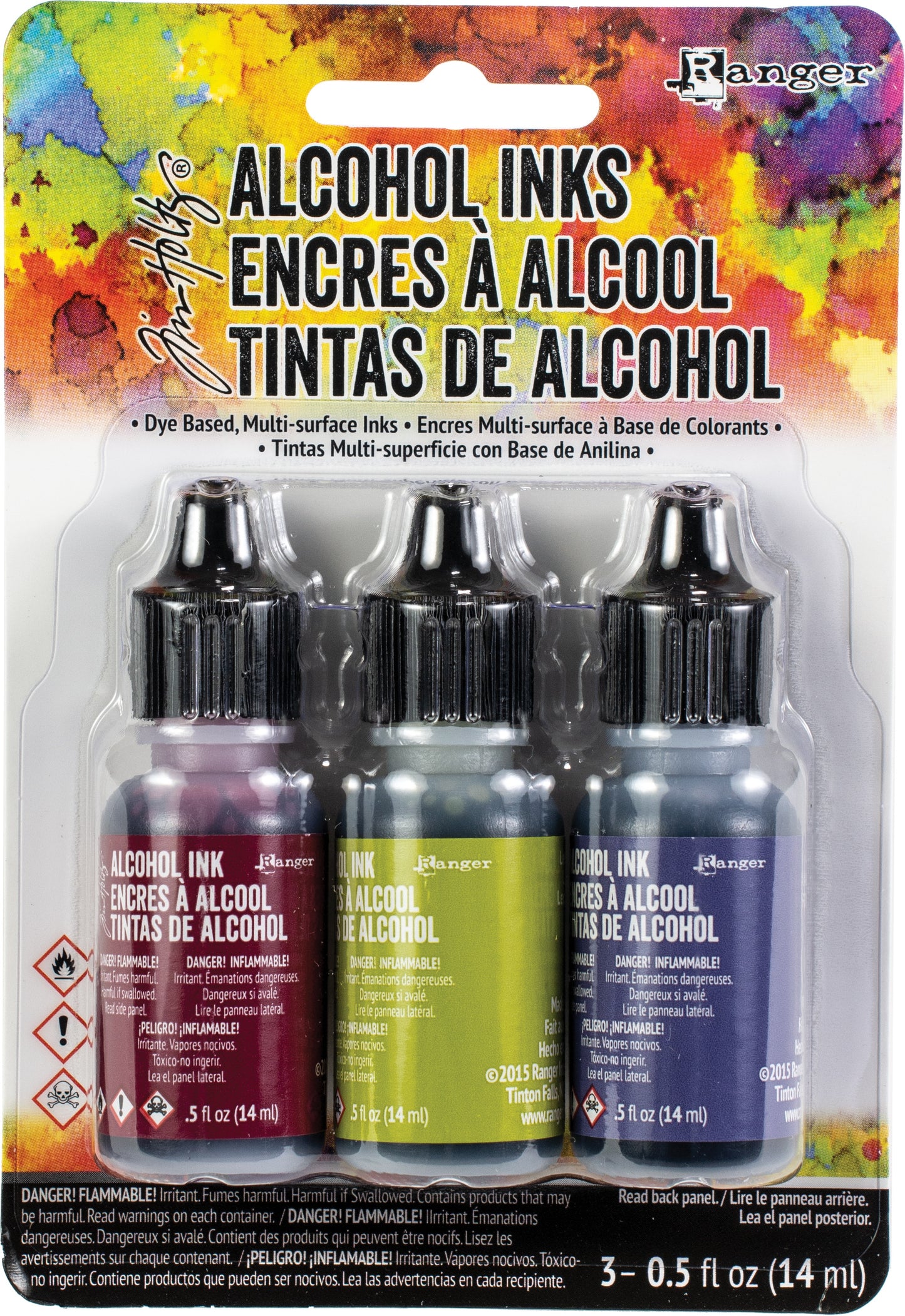 Ranger Tim Holtz Alcohol Ink .5oz 3 Pcs - Farmers Market