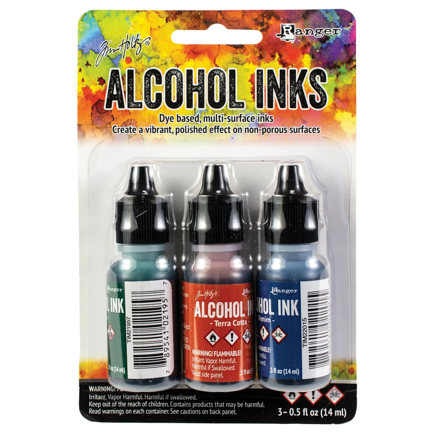 Ranger Tim Holtz Alcohol Ink .5oz 3 Pcs - Rustic Lodge