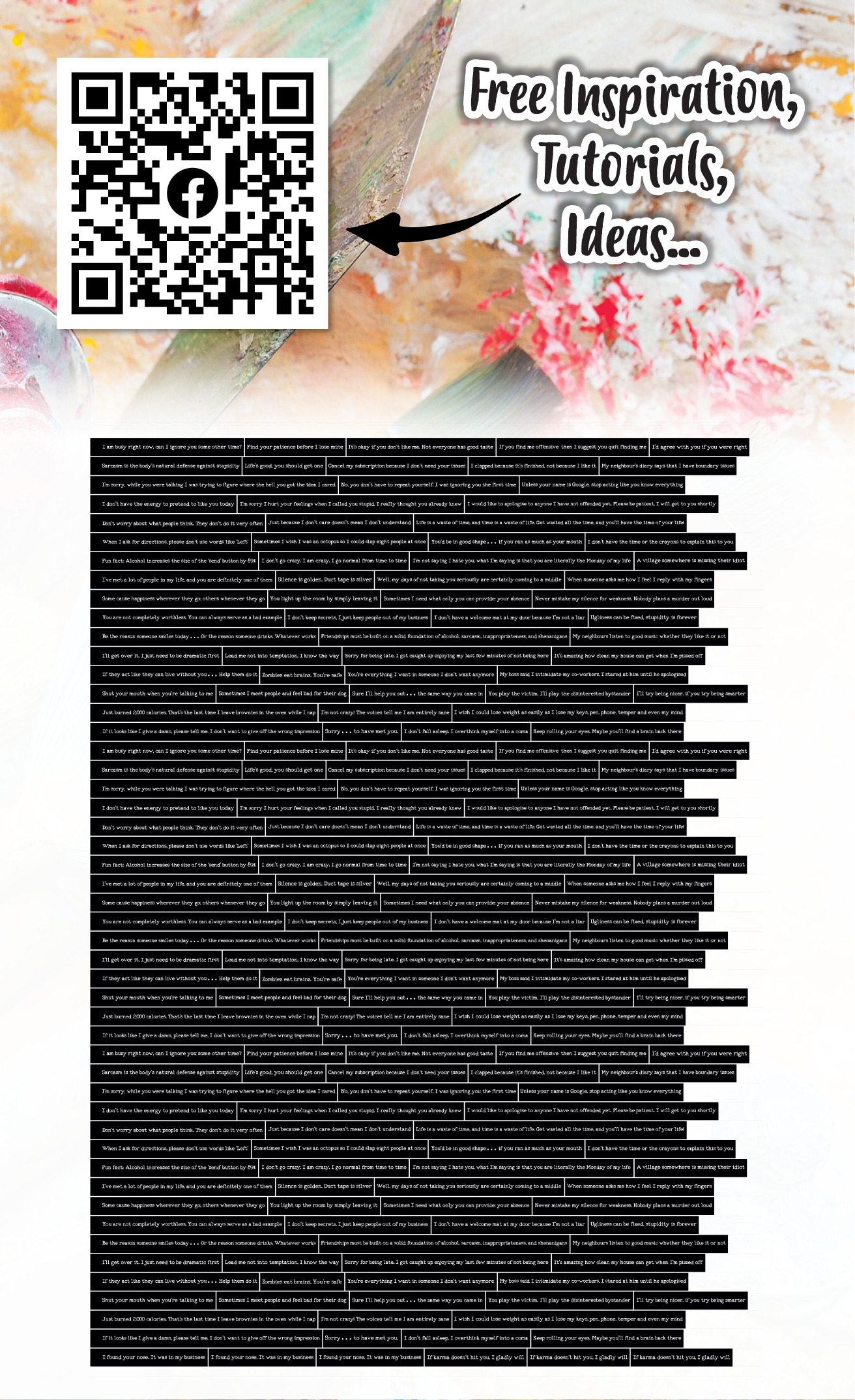 EP-2 - Ephemera Die-Cuts - Bite Me Black