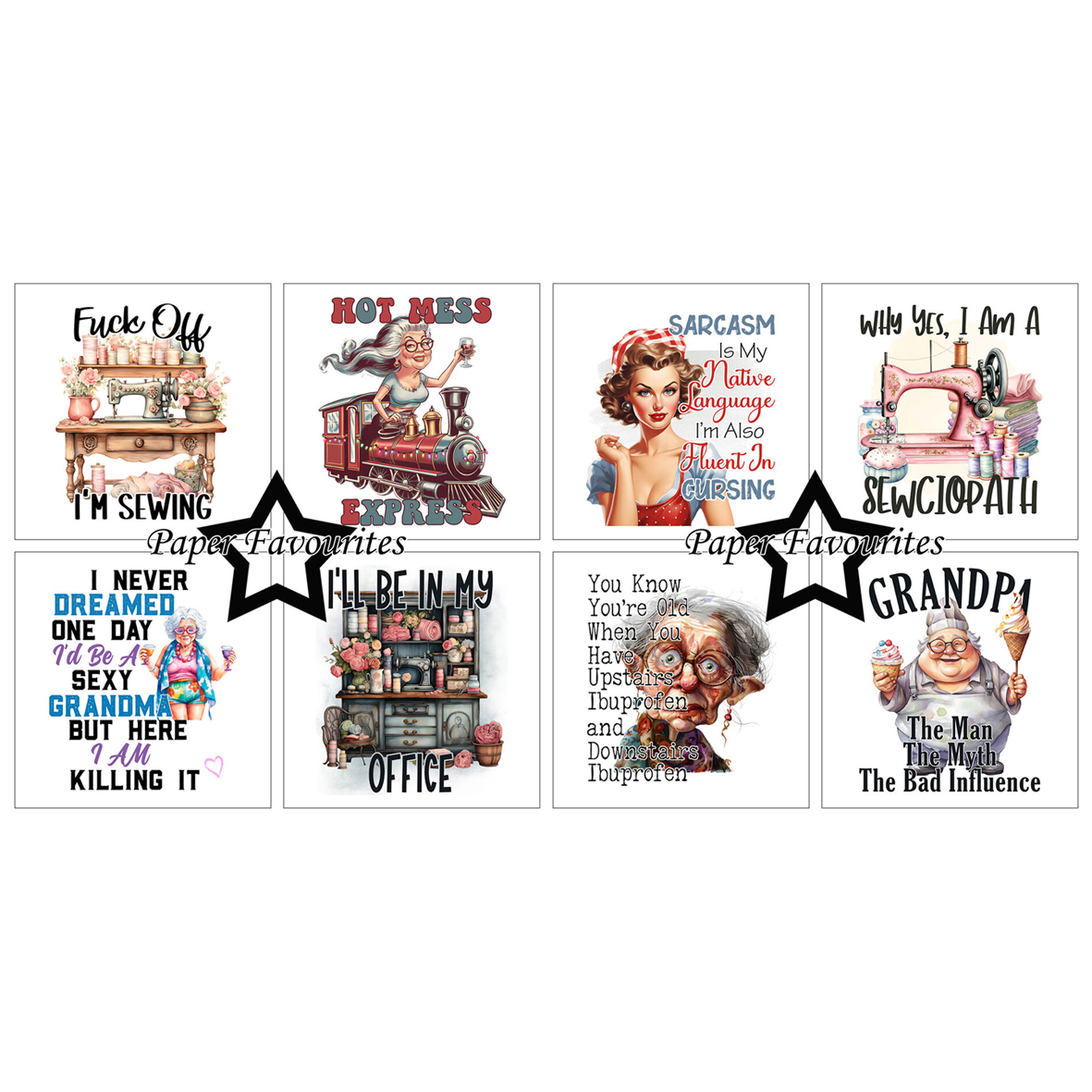 Paper Favourites Funny Quotes #2 6x6 Inch Paper Pad