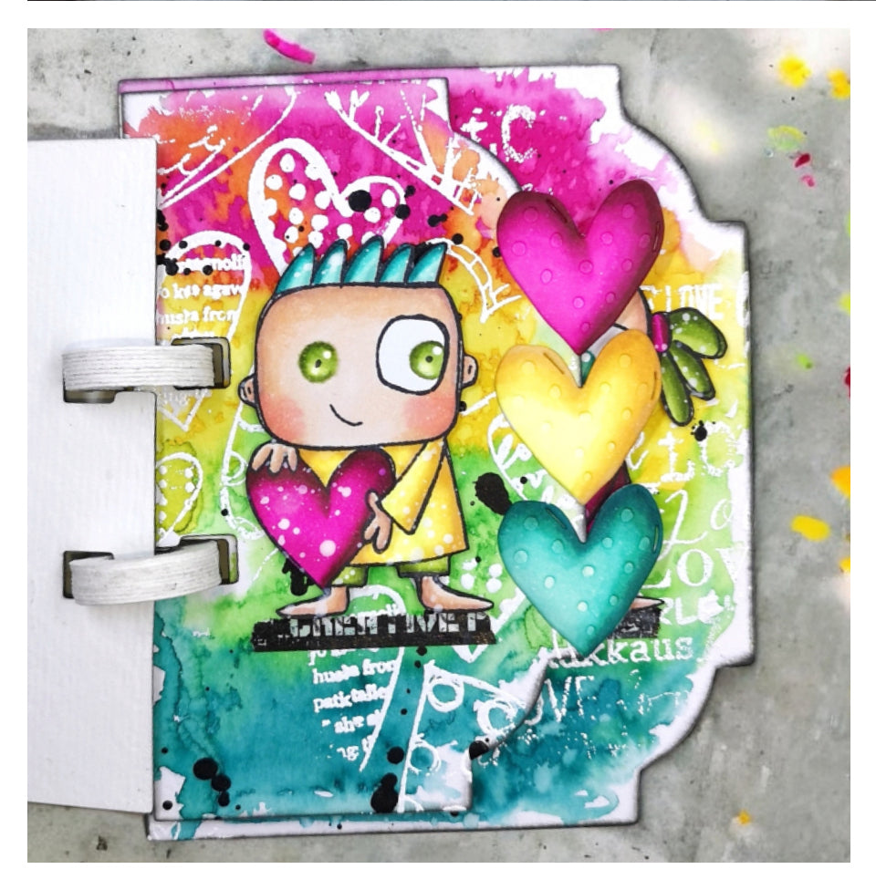 #940 - A6 Stamp Set - Heart Collage