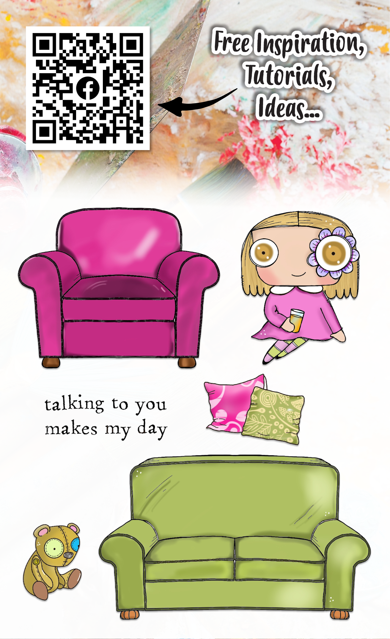 #461 - A6 Clear Stamp Set - Have A Seat