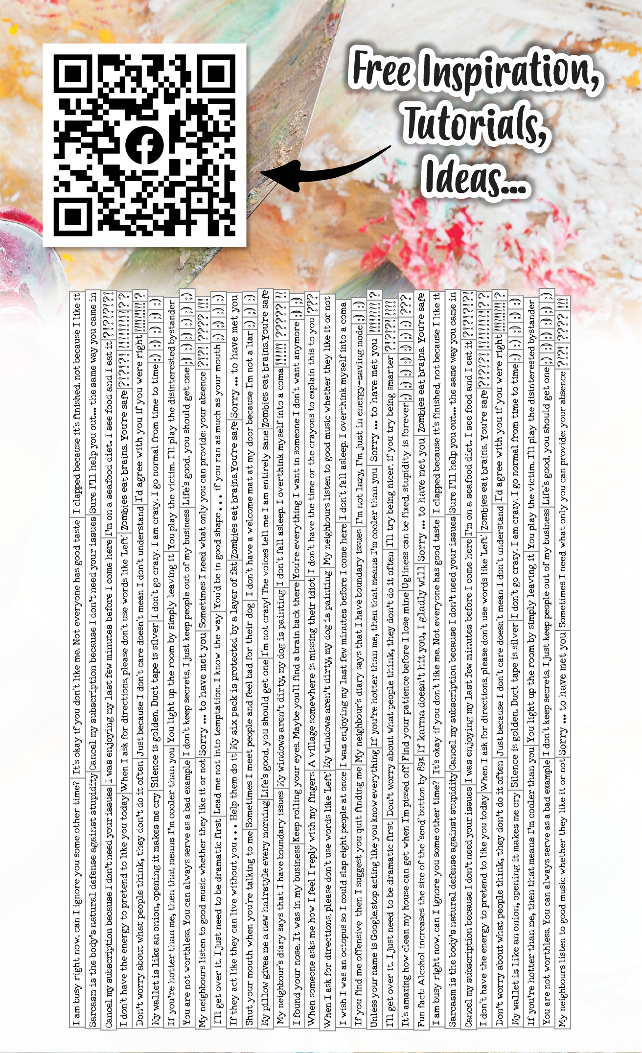 EP-47 - A6 Ephemera Die-Cuts - Laugh Lines