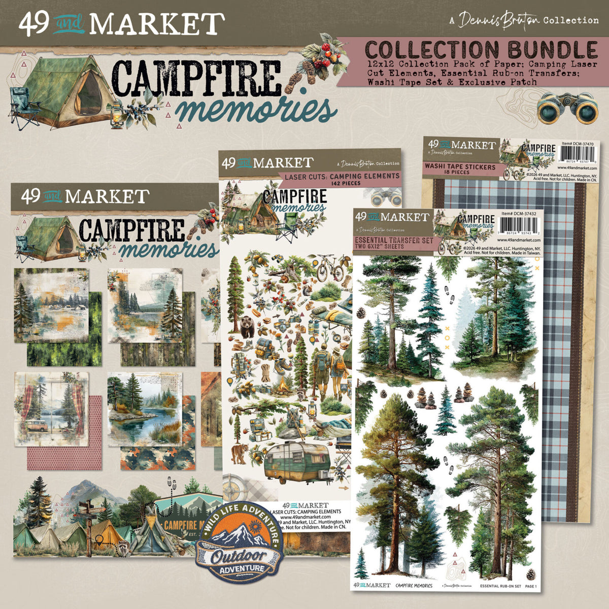 49 And Market Campfire Memories Bundle Collection w/ Patch by Dennis Bruton