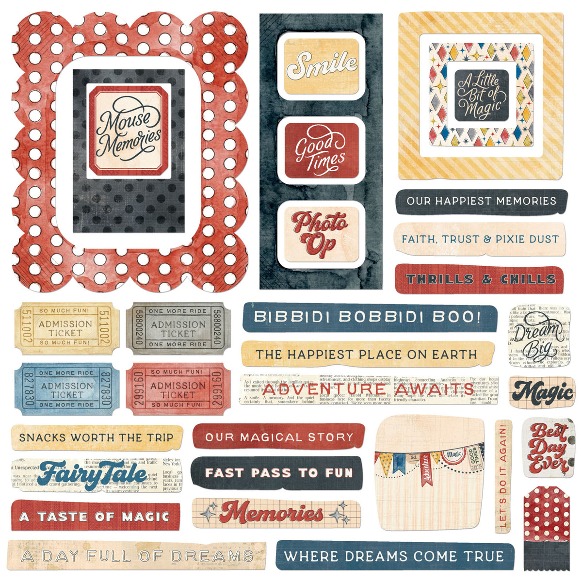 49 And Market Mouse & Co. Chipboard Set by Michelle Coleman