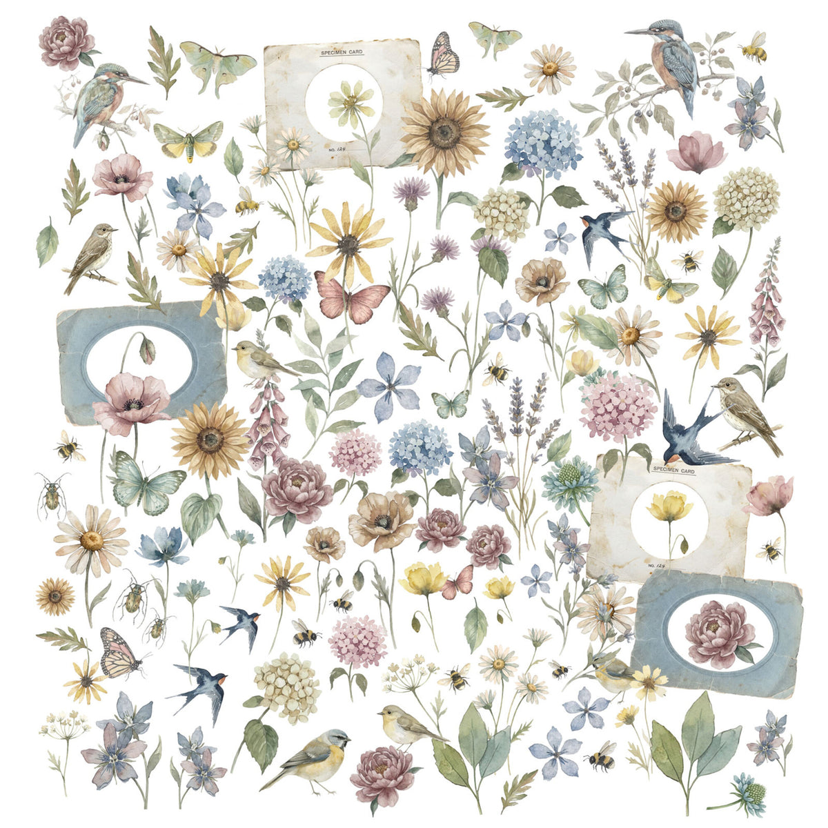 49 And Market The Quiet Observer Laser Cut Wildflowers by Arthouse Whimsy