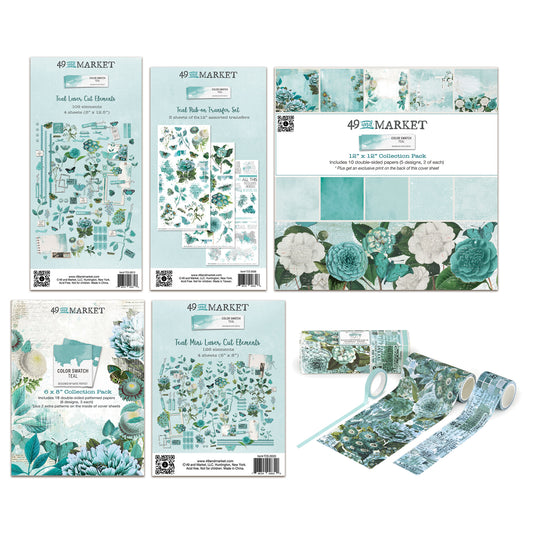 49 And Market Color Swatch Teal Collection