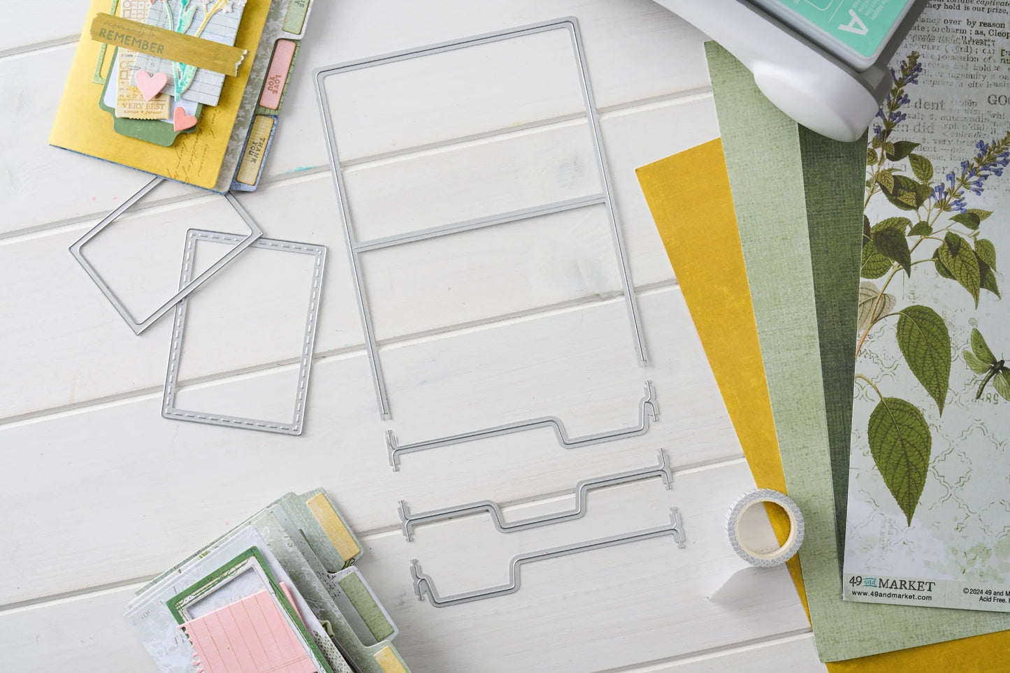 Sizzix Thinlits Die Set 15PK - Snap and Swap File Folders by 49 and Market