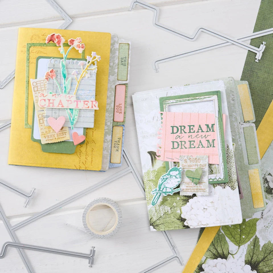 Sizzix Thinlits Die Set 15PK - Snap and Swap File Folders by 49 and Market