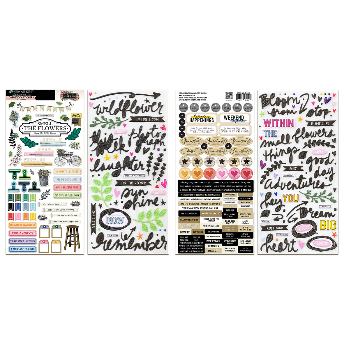 49 and Market The Flower Emporium Stickers Bundle