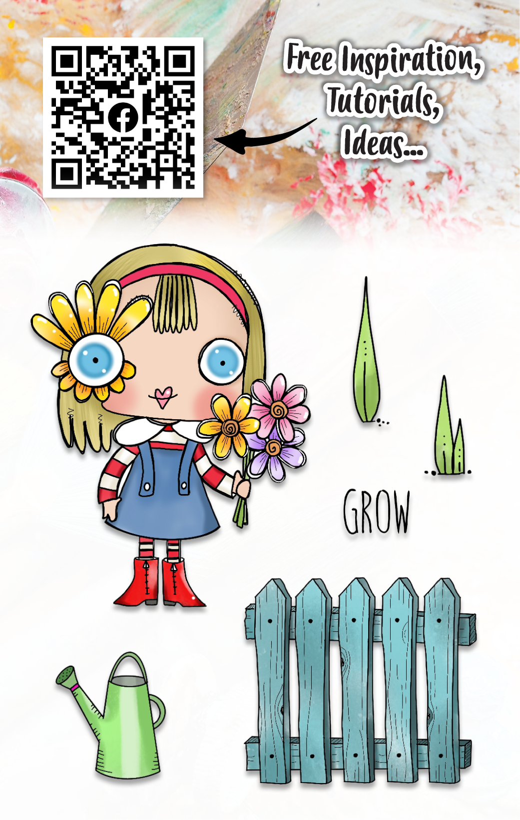 #510 - A7 Clear Stamp Set - Grow