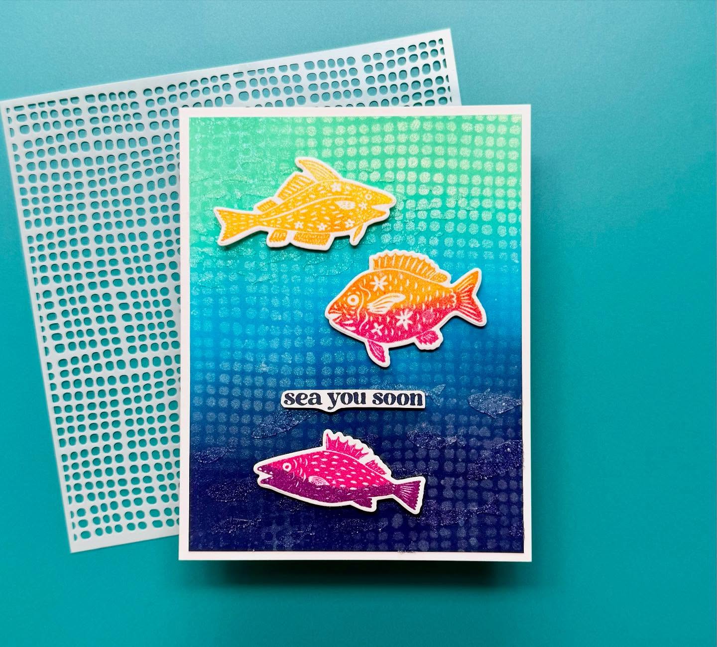 Ranger Simon Hurley create. Photopolymer Stamps (6" x 9") Under The Sea