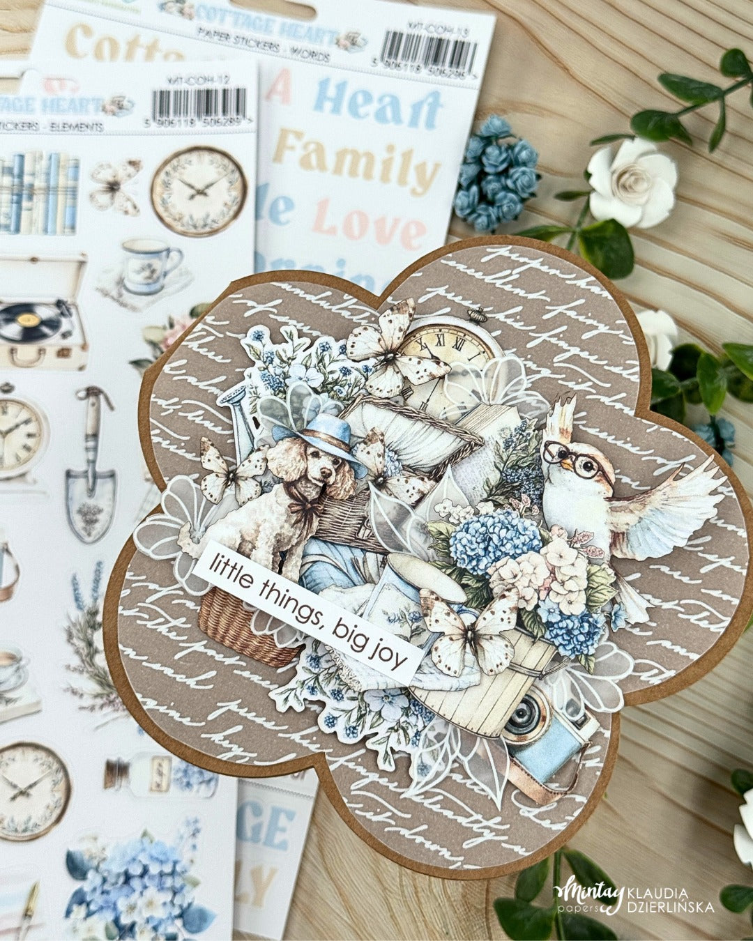 Mintay Cottage Heart 6x12 Inch Paper Sticker Bundle