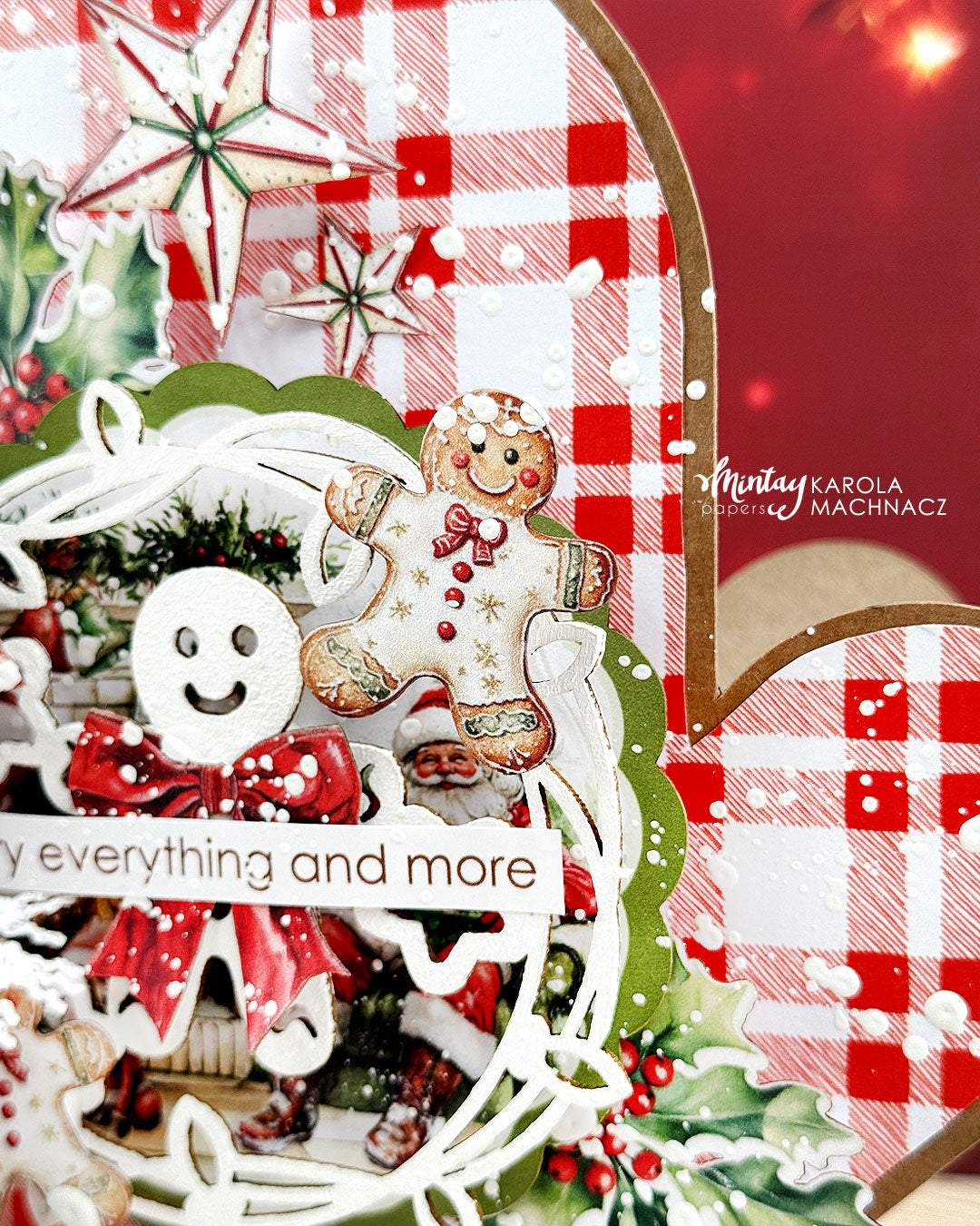Mintay Holly Jolly 12x12 Inch Chipboard Ephemera Sheet