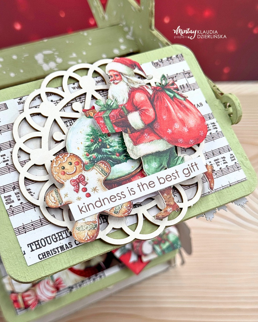 Mintay Holly Jolly 6x8 Inch Album Base (8pcs)