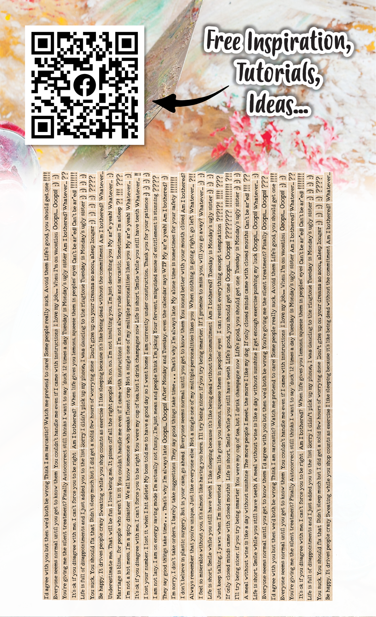 EP-52 - A6 Ephemera Die-Cuts - Comic Tags