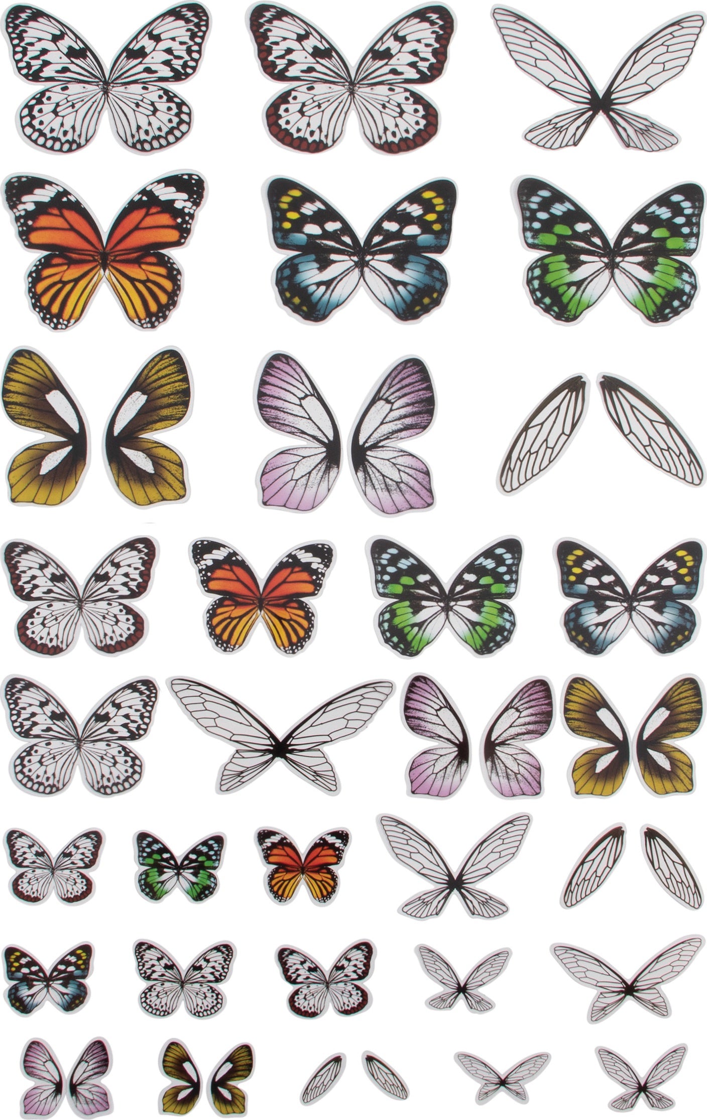 Idea-ology Tim Holtz Transparent Acetate Wings - 72 Pcs