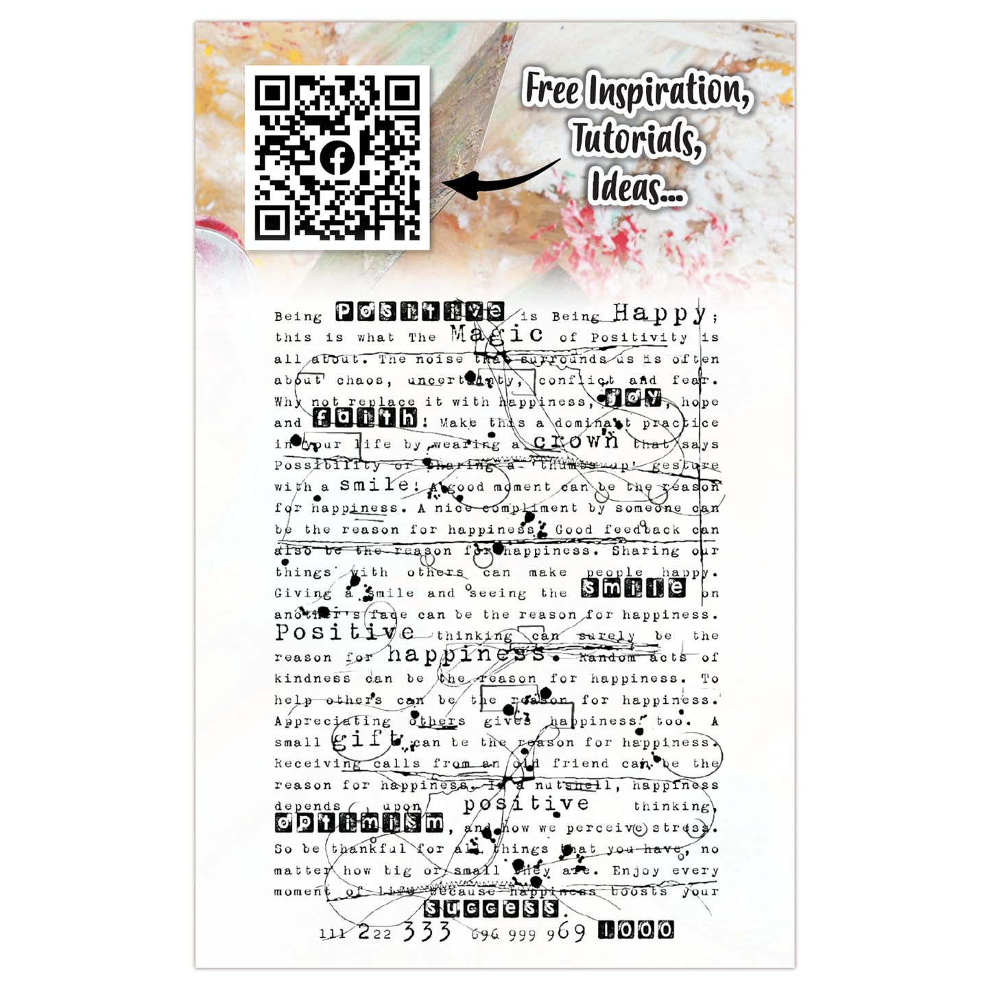 #595 - A7 Clear Stamp Set - Scripted Thoughts